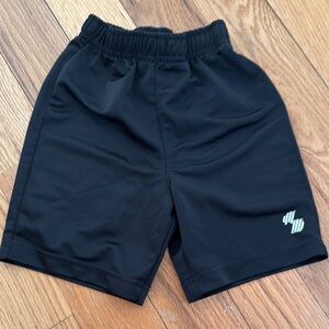 Black Athletic Shorts with Elastic Waistband